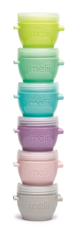 Melii Snap&Go svačinový box 6x59 ml