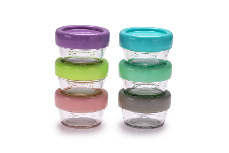 Melii Glass Food Container úložný box na potraviny 6x59 ml
