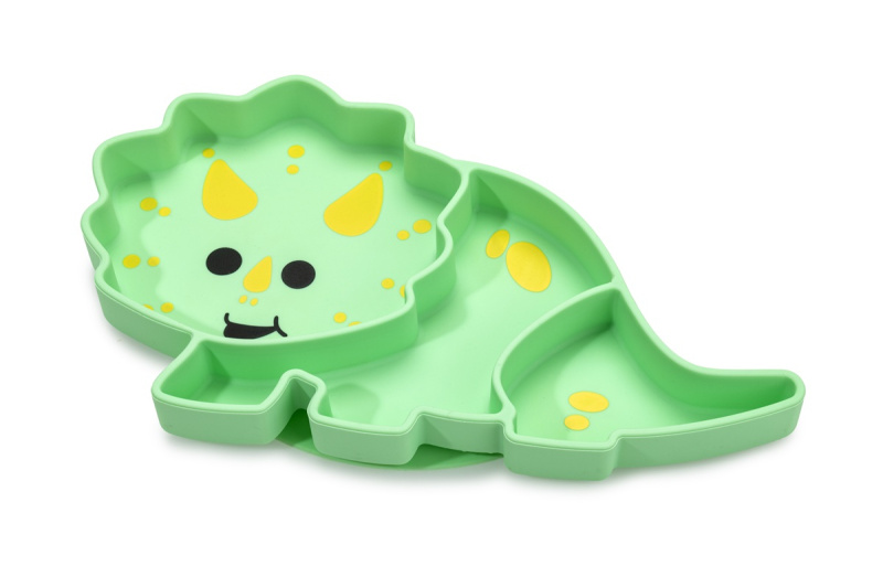 Melii Silicone Suction Plate talíř s přísavkou Dino 1 ks