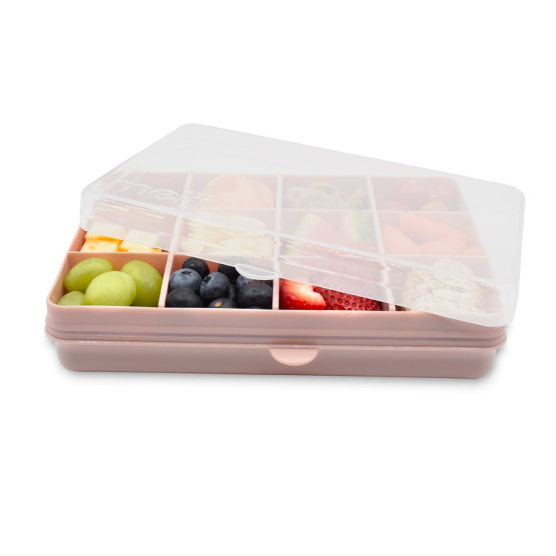 Melii Snackle Box krabička na svačinu 1368 ml - růžová Melii