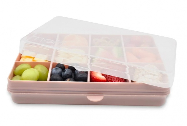 Melii Snackle Box krabička na svačinu 1368 ml - růžová Melii