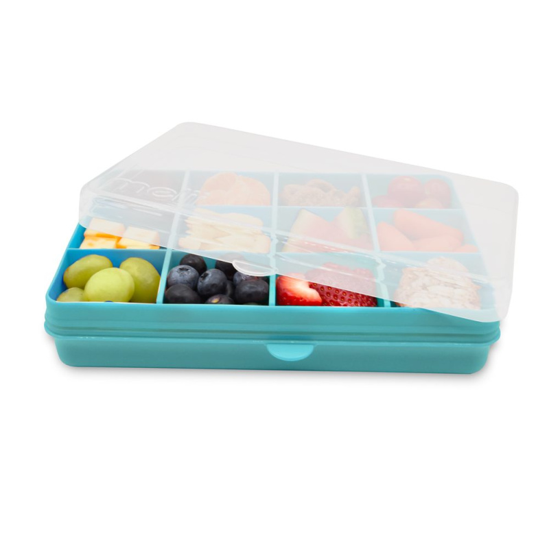 Melii Snackle Box krabička na svačinu 1368 ml - modrá Melii