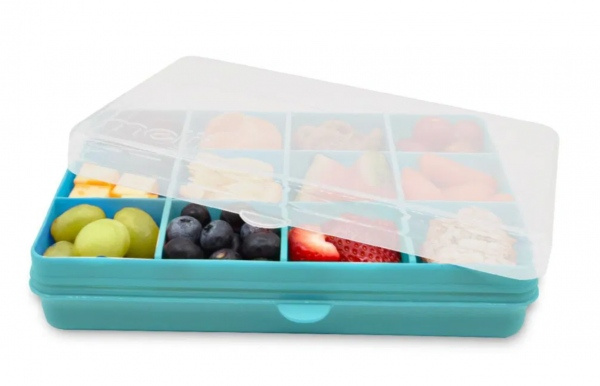 Melii Snackle Box krabička na svačinu 1368 ml - modrá Melii
