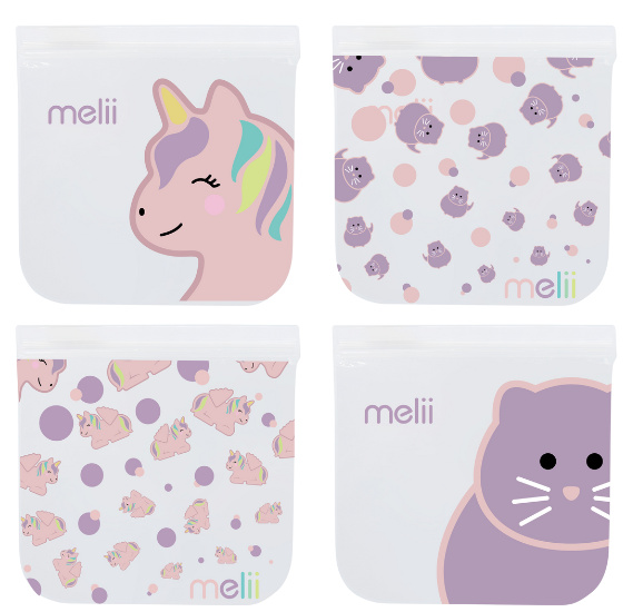 Melii Sáčky na svačinu Cat + Unicorn Melii