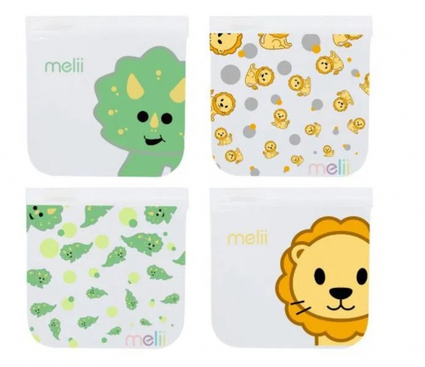 Melii Sáčky na svačinu Dino + Lion Melii