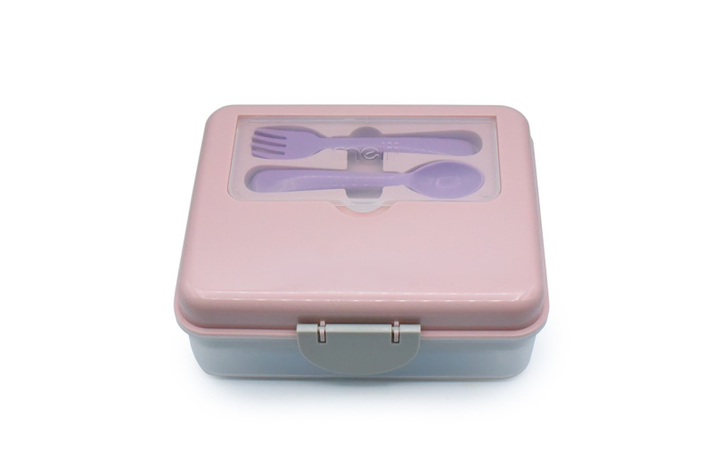 Melii Dvoupatrový Bento box na svačinu růžový Melii