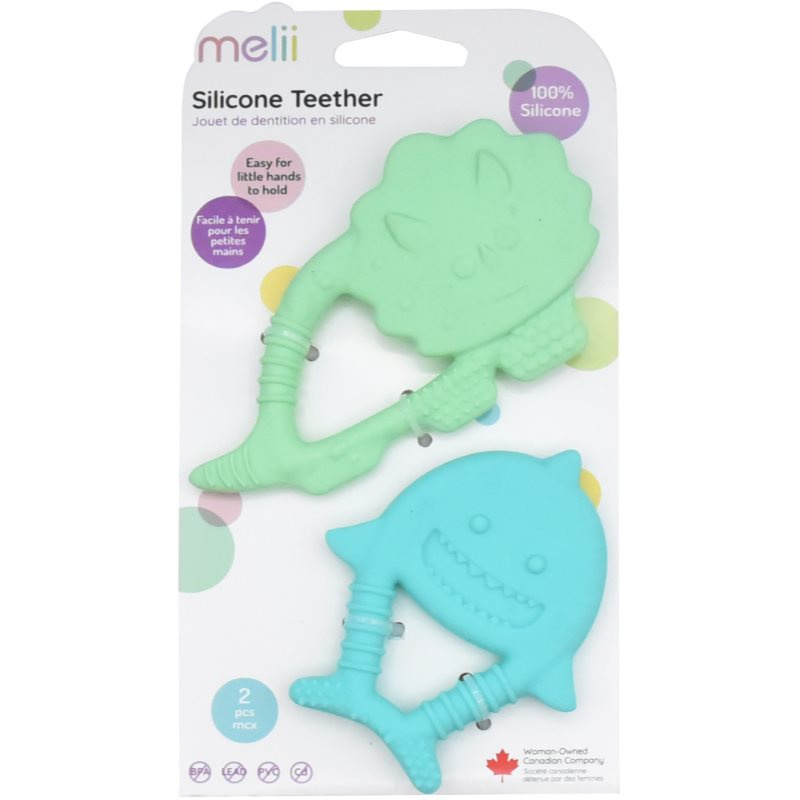 Melii Teethers kousátko Dino & Shark 2 ks