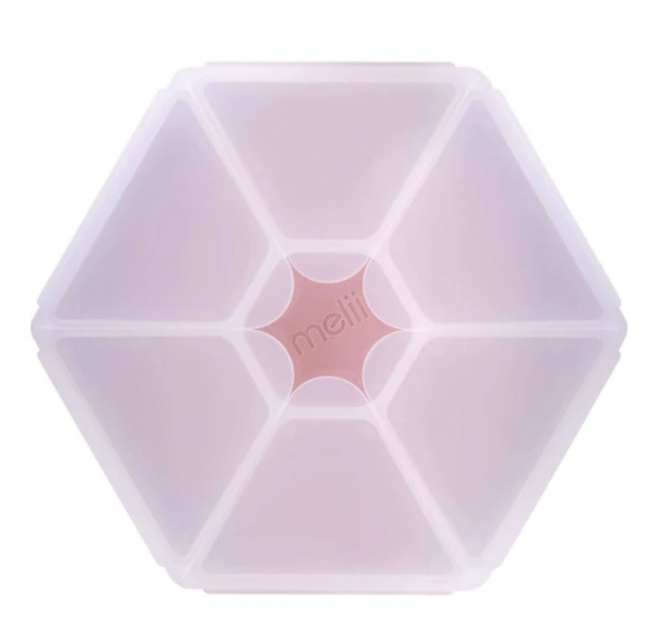 Melii Svačinový box Mini - Hexagon růžový Melii