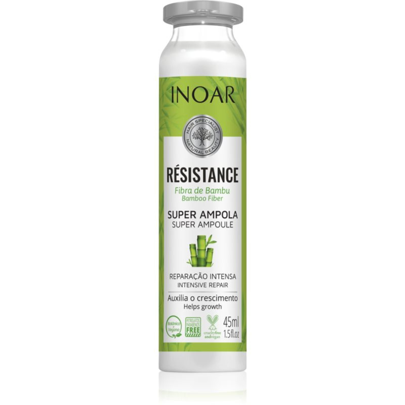 INOAR Résistance Bambu ampule pro lámavé a namáhané vlasy 45 ml