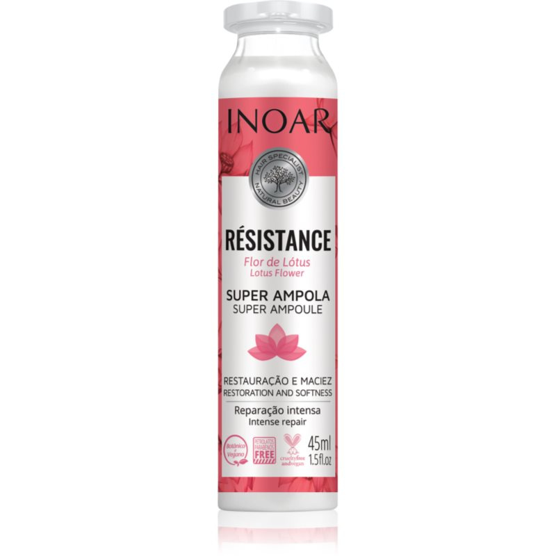 INOAR Résistance Flor de Lótus ampule pro posílení vlasů 45 ml