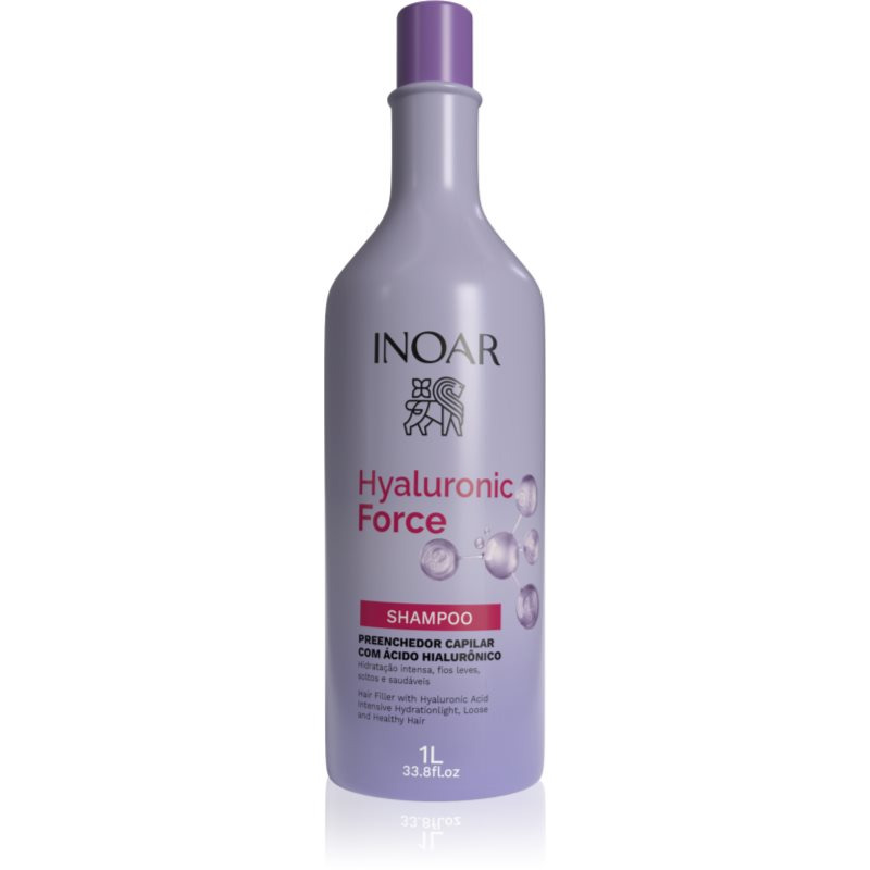INOAR Hyaluronic Force Shampoo hydratační šampon s kyselinou hyaluronovou 1000 ml