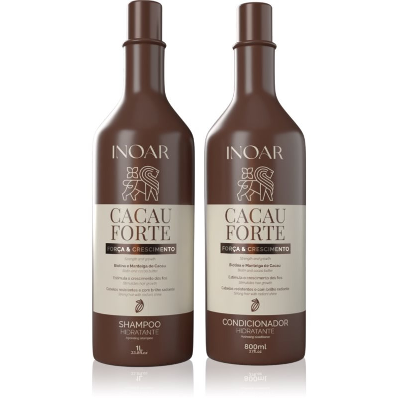 INOAR Cacau Forte Duo sada pro posílení vlasů 2 ks