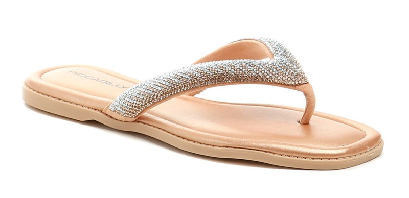 Piccadilly 508039-7 zlato růžové dámské žabky EUR 40