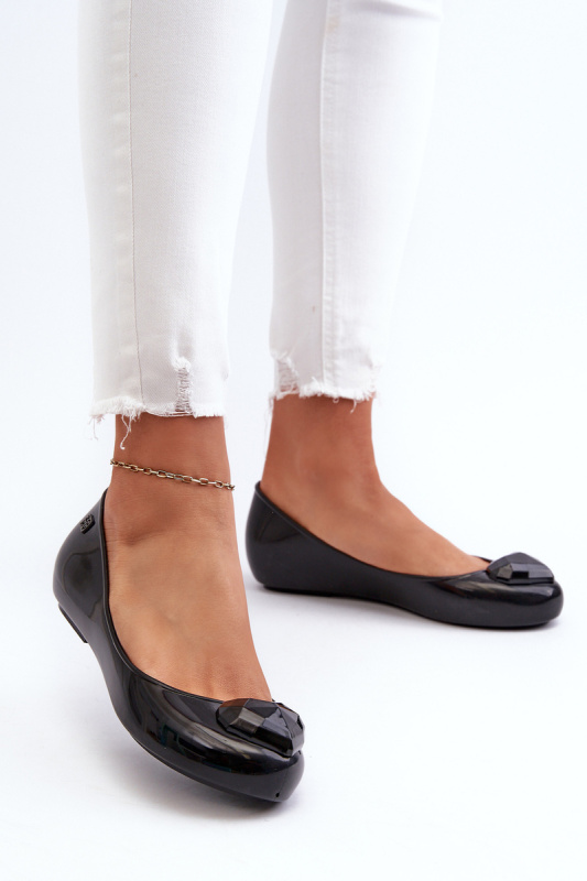 Dámské balerínky se srdcem ZAXY Černá Velikost: 35/36