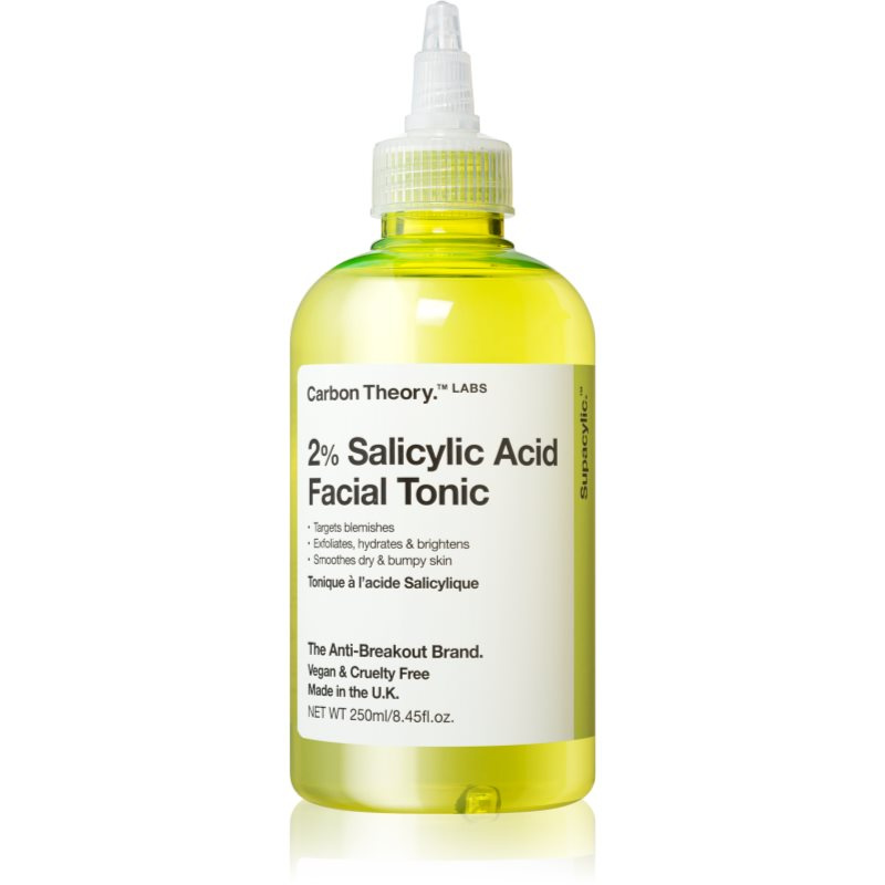 Carbon Theory Salicylic Acid Facial Tonic pleťové tonikum pro problematickou pleť, akné 250 ml