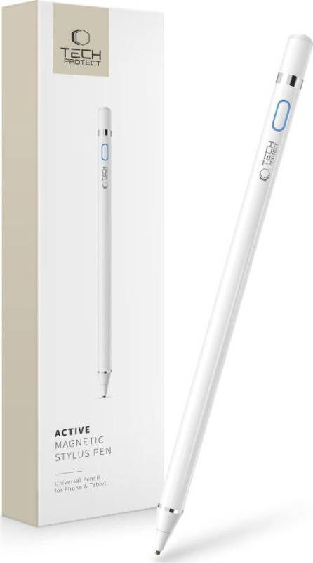 Tech-Protect Dotykové pero / stylus - Tech-Protect, Active Pen White