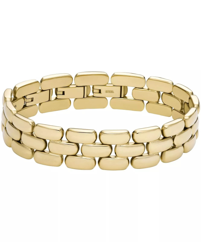 Fossil Pozlacený náramek z oceli Arden JF04784710