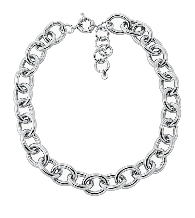 Michael Kors Masivní náhrdelník z mosazi Metallic Muse MKJ841800040