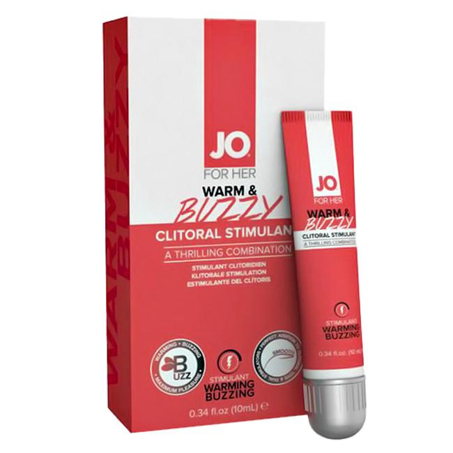 JO For her Warm and Buzzy sérum pro stimulaci klitorisu 10 ml