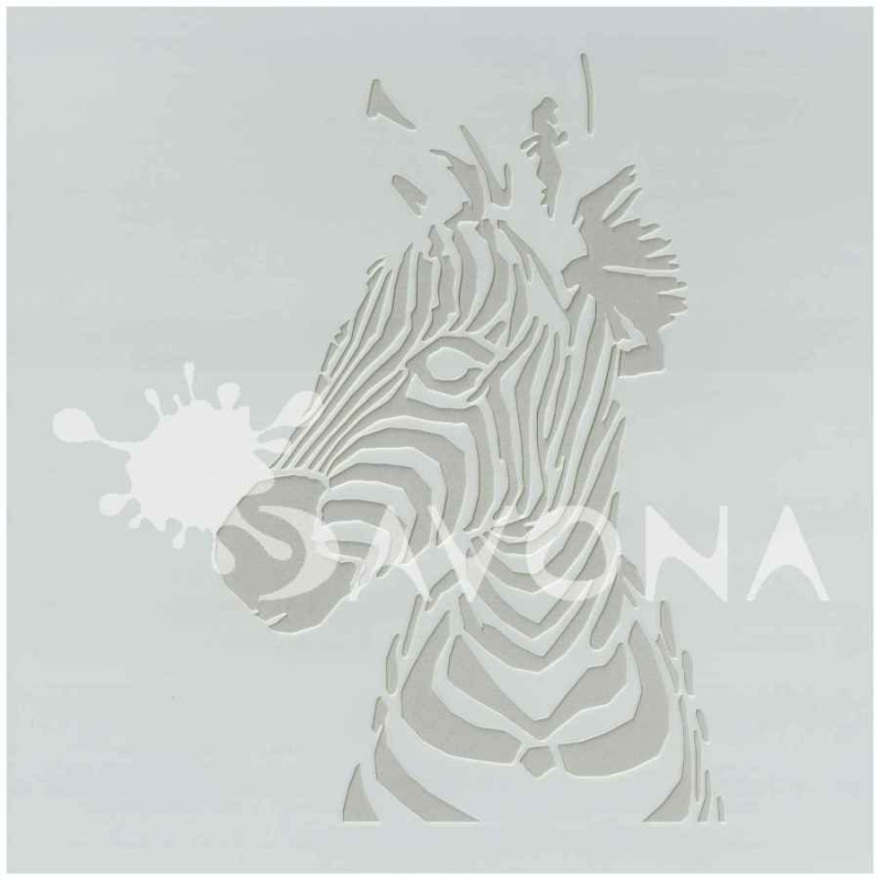 Creatissimo Plastová šablona 20 × 20 cm Zebra