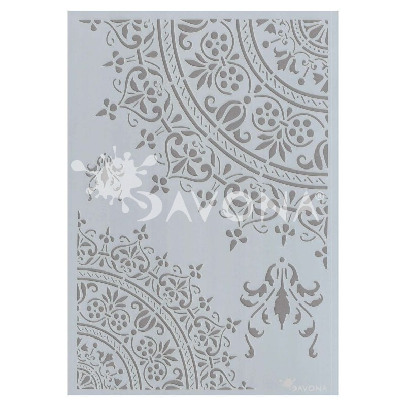 Plastová šablona A4 mandaly