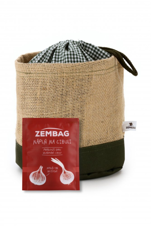 ZEMBAG na 2 kg cibule, olivově zelený