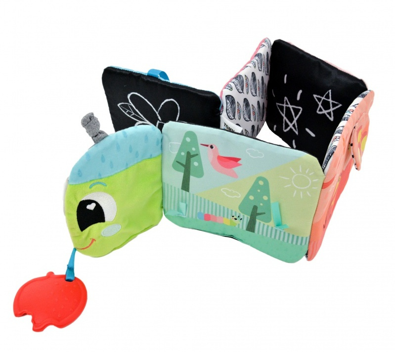 Lamaze Rozkládací leporelo housenka