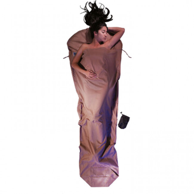 Vložka do spacáku Cocoon MummyLiner - Egyptian Cotton - khaki
