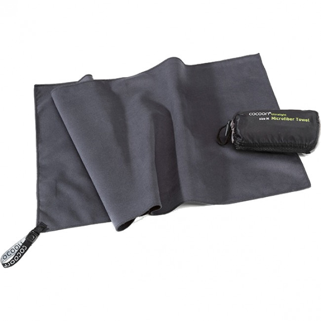 Cocoon Towel Ultralight, mikrovláknový ručník, manatee šedá