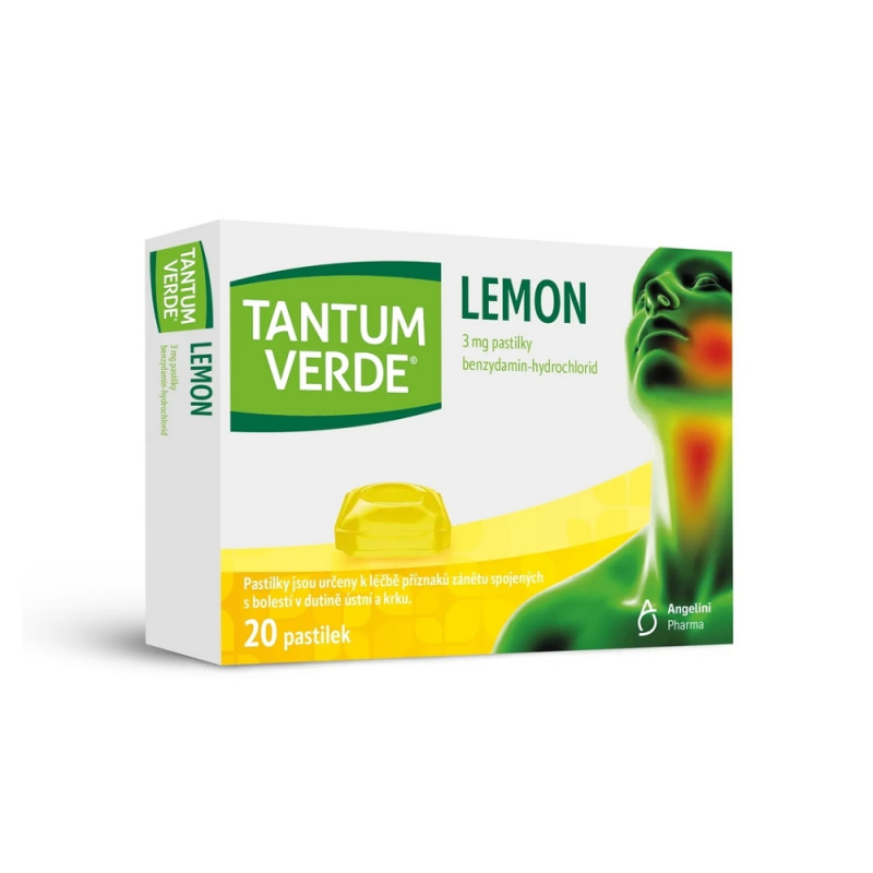 TANTUM VERDE LEMON 3MG pastilka 20