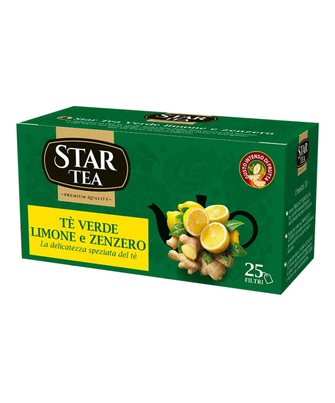 Star Tea čaj zelený s citronem a zázvorem (Tea Verde Limone e Zenzero) 25 sáčků 40g