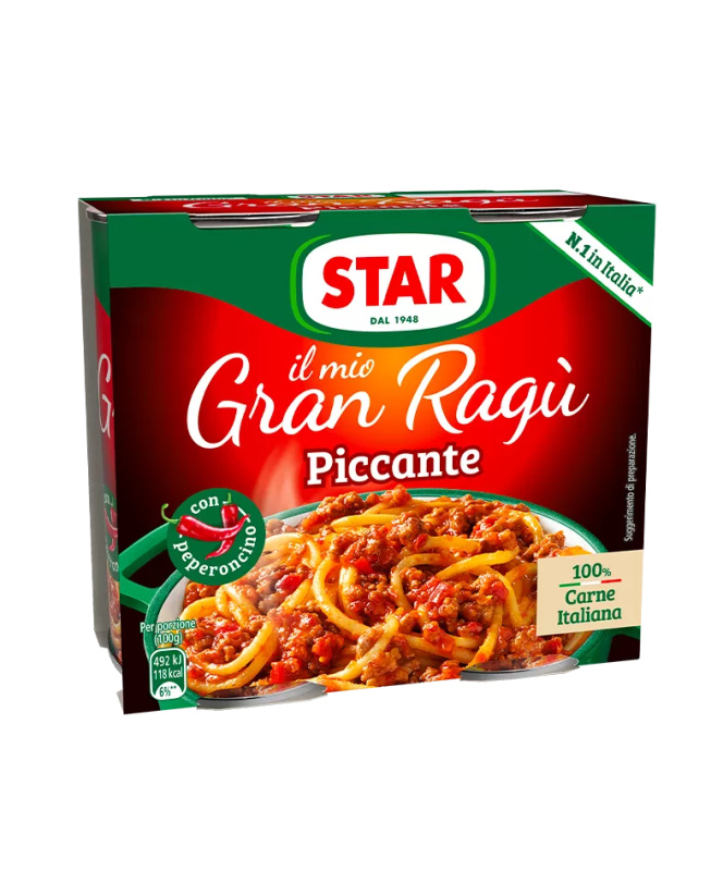 Star Gran Ragú pikantní (Piccante) 2x180g