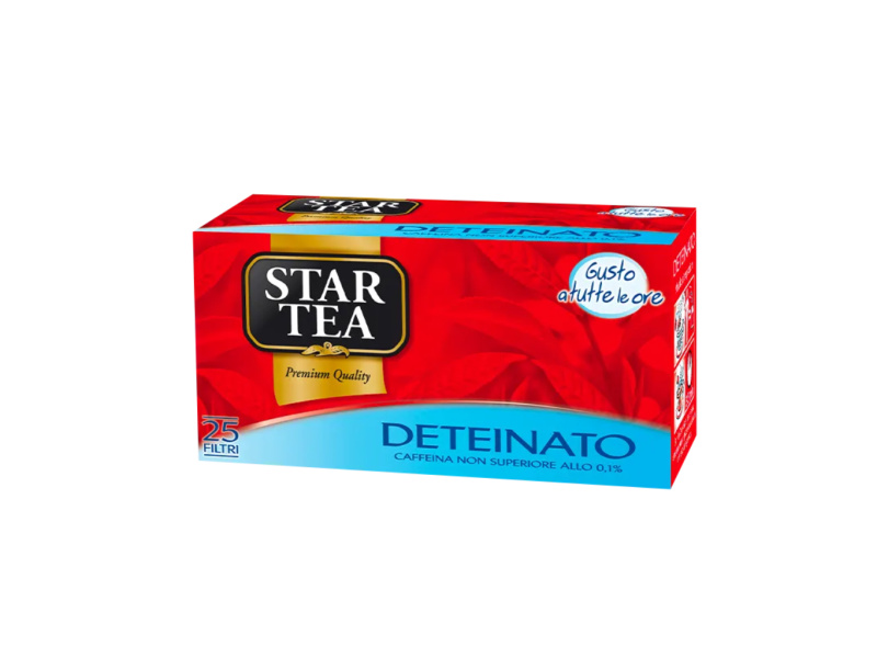 Star Tea čaj černý bezkofeinový (Tea Deteinato) 25 sáčků 37,5g