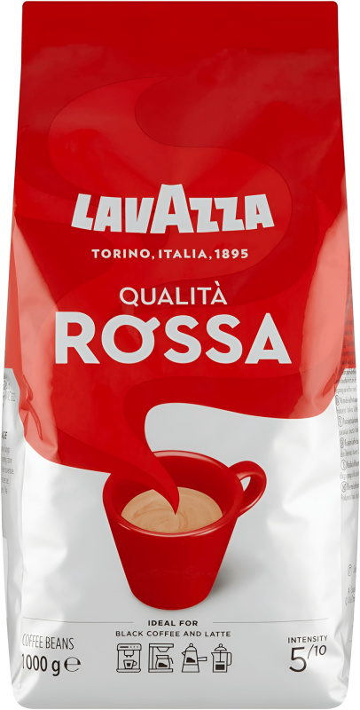 Zrnková káva Lavazza Qualitá Rossa - 1 kg