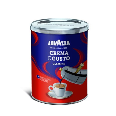 Lavazza Crema e Gusto - mletá káva - dóza, 250 g