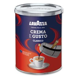 Lavazza Crema e Gusto - mletá káva - dóza, 250 g