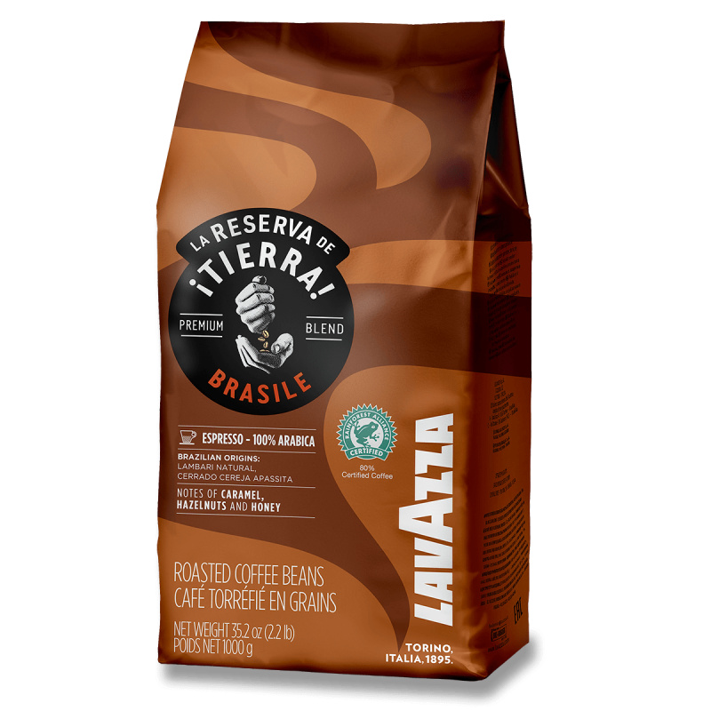 Lavazza La Reserva de ¡Tierra! Brasile 100% Arabica Espresso - zrnková káva - 1 kg