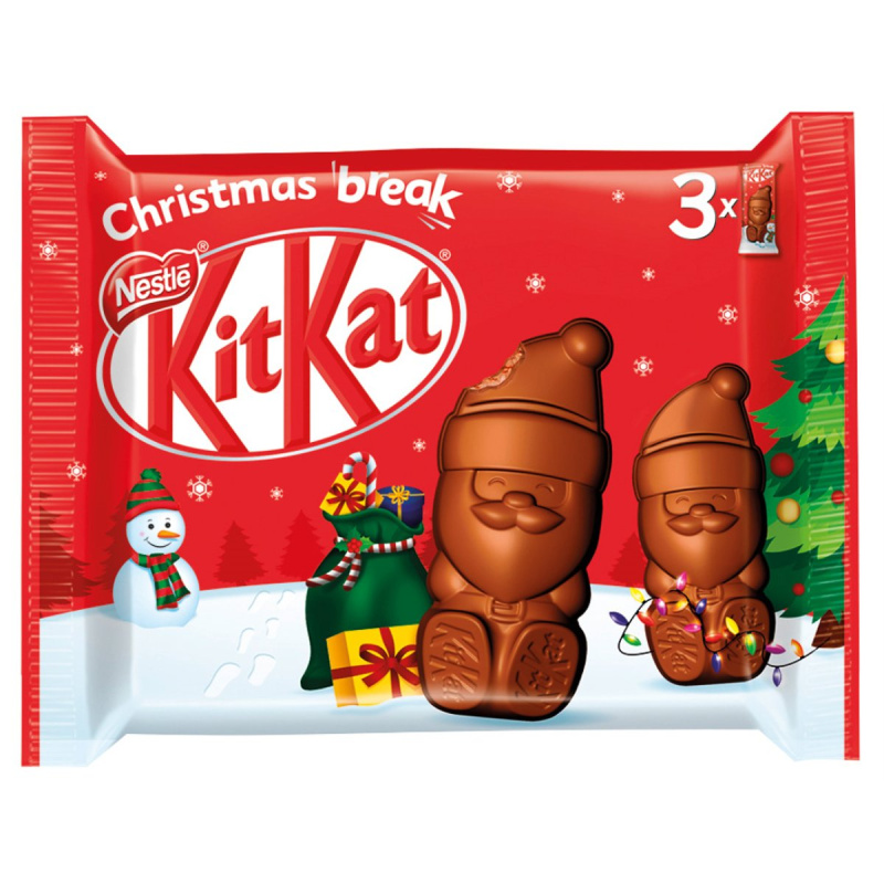 KitKat Mikuláš čokoládová figurka multipack 3×29 g