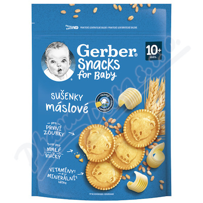 Gerber Snacks máslové sušenky 10m+ 180 g