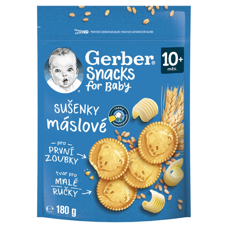 Gerber Snacks máslové sušenky