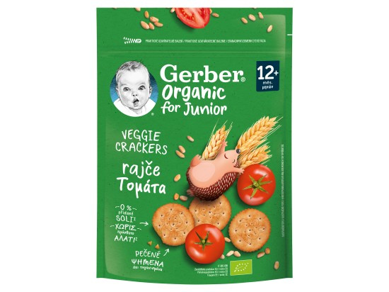 Gerber Organic BIO Krekry s rajčaty