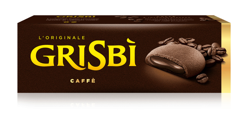 Grisbì Grisbi sušenky plněné kávovým krémem (Caffe) 135g
