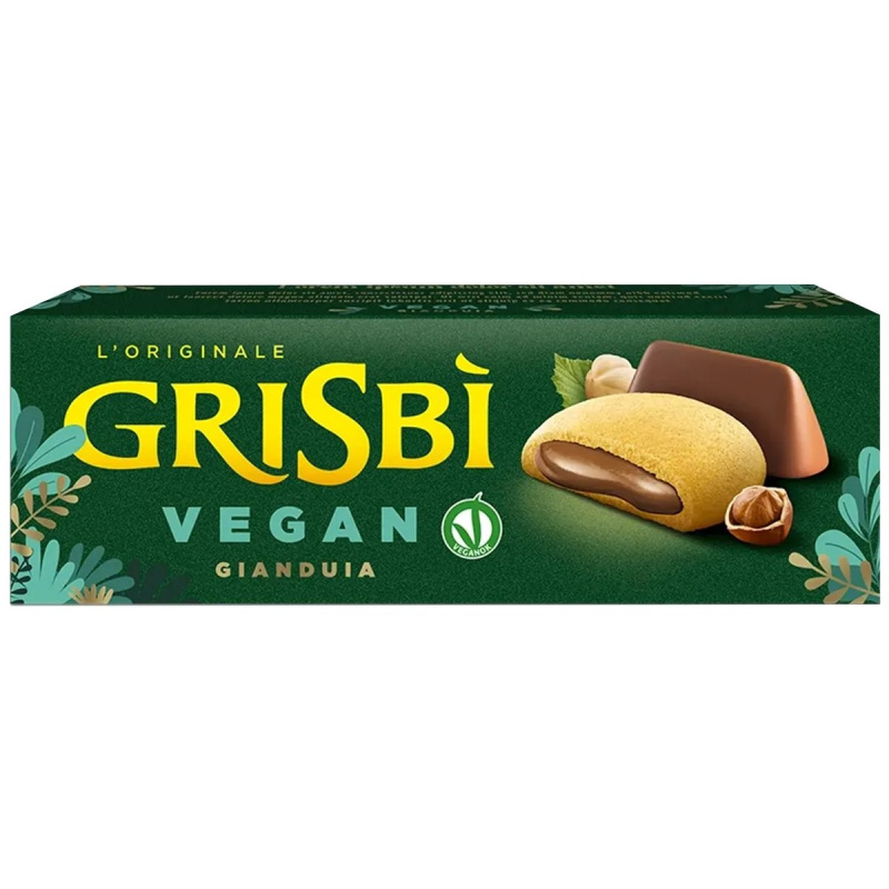 Vicenzi Grisbi Cream Gianduia vegan sušenky s oříškovým krémem