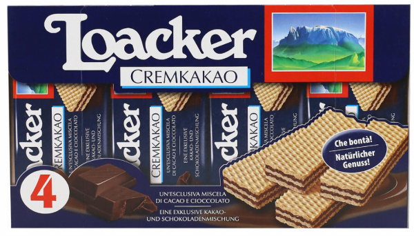 Loacker Sušenky klasické kakaové (Classic Creamkakao 4x45g) 180g