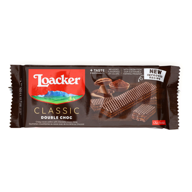 Loacker Sušenky s dvojitou čokoládou (Double Chocolate) 175g