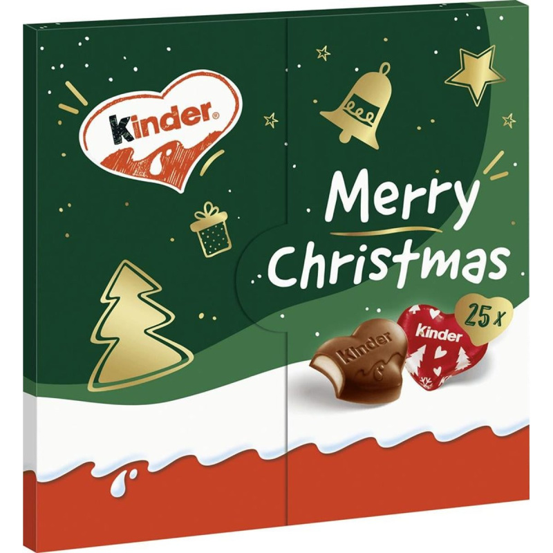 Kinder Merry Christmas srdíčka