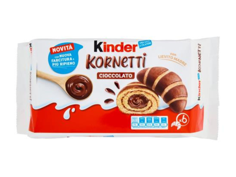 Kinder čokoládový croissant (Kornetti Cioccolato) 6ks 270g