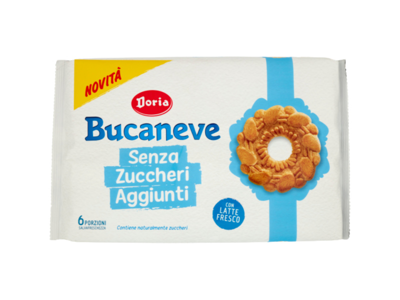 Doria Biscotti Bucaneve Senza Zuccheri Aggiunti Pz.6 X Gr.46
