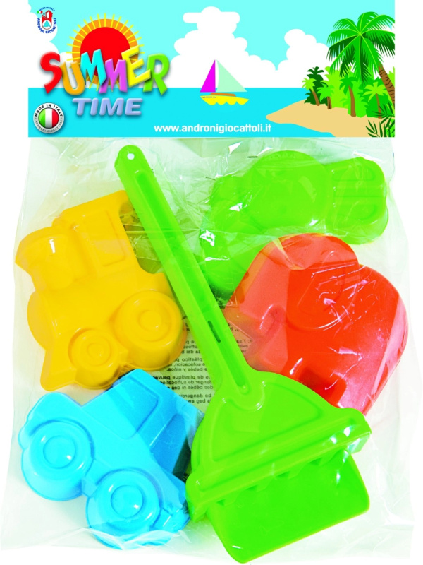 Sada báboviček na písek s lopatkou a hráběmi