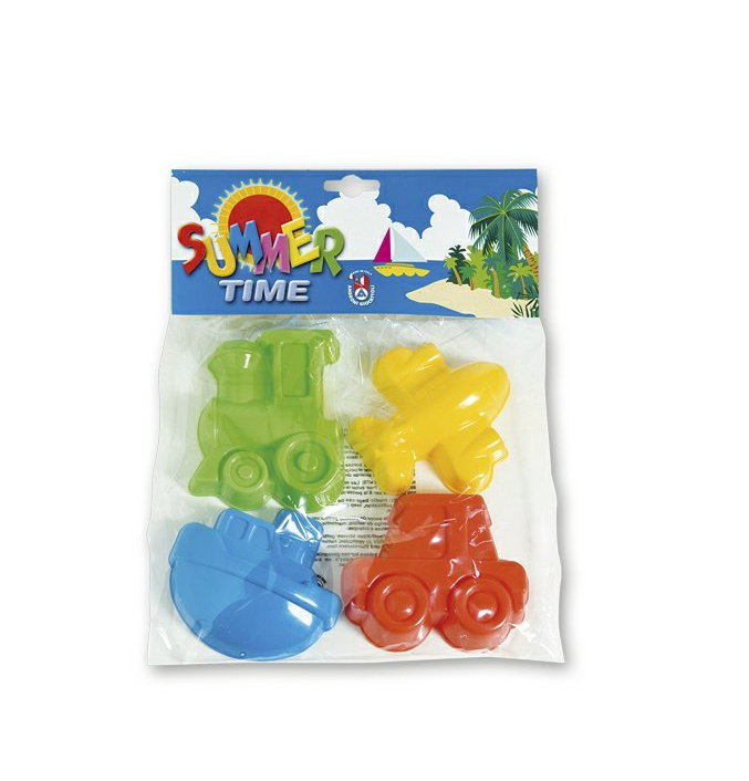 Alltoys Sada na písek Formičky Dopravní prostředky 4 ks